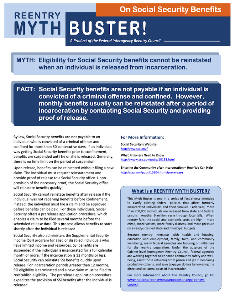 Myth Buster on Social Security Benefits
