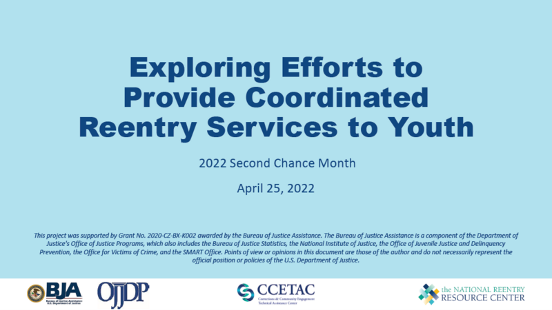  Exploring Efforts to Provide Coordinated Reentry Services to Youth Cover