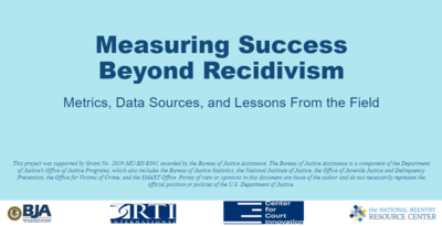 Measuring Success Beyond Recidivism Cover
