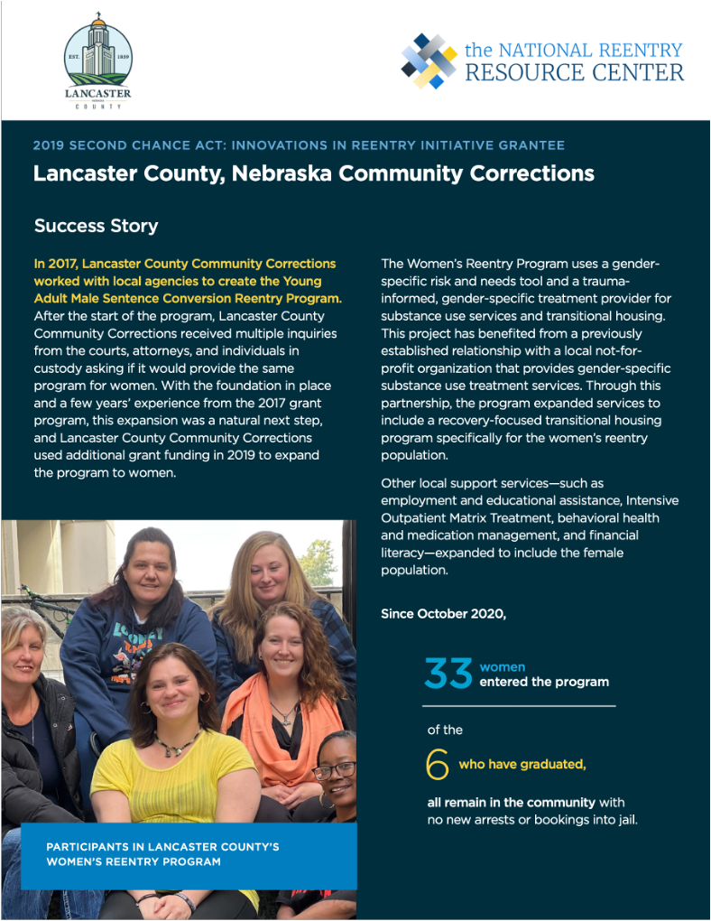 SCA Success Story - Lancaster County, Nebraska brief cover